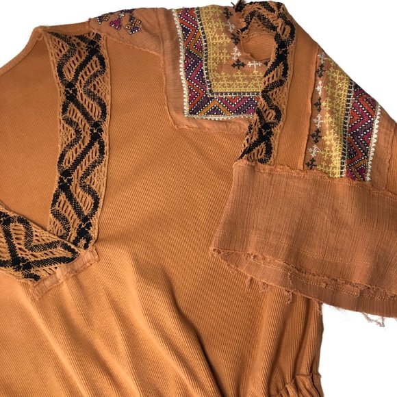 Free People Cross Country Bohemian Top Sienna Size Medium - Picture 5 of 11